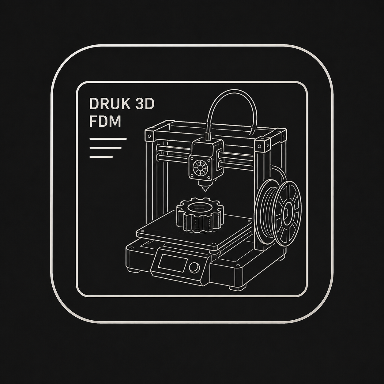 ikona drukarki 3d fdm